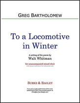 To a Locomotive in Winter SATB choral sheet music cover